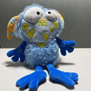 Manhattan‎ Toy Eenie Meanie Monster Galoompagal Blue Shaggy 2005 Plush Toy